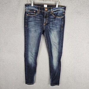 And/Or Avalon Ankle Grazer Jeans Women 30 Denim Faded Slim Skinny Leg